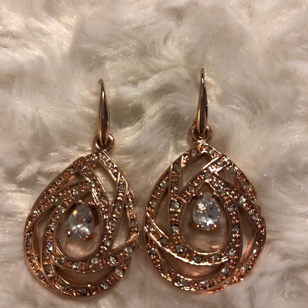 Rose gold earrings!